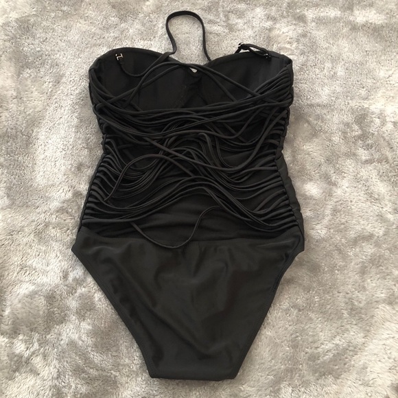 Halter One Piece Bathing Suit with Beautiful Back - Picture 3 of 6